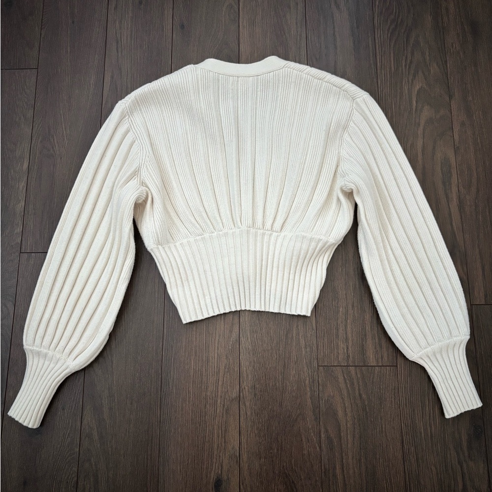 ARITZIA Wilfred Thais Cardigan Oyster White SMALL - Picture 14 of 14